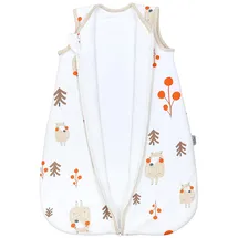 TupTam Baby Schlafsack 2.5 TOG – Warmer Winter Schlafsack Baby, OEKO-TEX, Ärmellos, Wattiert" Gr. 80, braun (bär, bäume), Schlafsäcke, L: 86cm, Obermaterial: 100% Baumwolle, Farbe: Bär/Bäume, Größe: 80-86 - 80-86