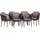 ACAMP Armsessel Manhattan 61 x 61 x 81 anthrazit meliert 6 St.