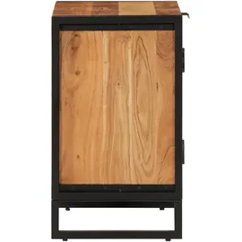 vidaXL Badschrank 55x35x60 cm Massivholz Akazie und Eisen