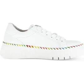 Gabor Plateau Schnürschuhe in Weiß 40 EU - Gr.: