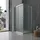 Kiamami Valentina Giada Rechteckige Duschkabine 70 x 120 cm grau/silber mattes Glas 6 mm