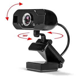 Lindy HD-Webcam Schwarz