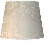 Licht-Erlebnisse Lampenschirm Weiß Stehlampe groß E27 Stoff in Ecru | Gr.: onesize