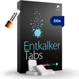 MILUX® 50x Entkalker Tabs (25 Liter) | nutzbar für Delonghi und Jura Kaffeevollautomaten | Allrounder für die Küche | 1 Tab in 500ml Warmwasser | Entkalker Kaffeevollautomat