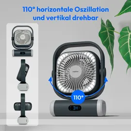 Medion E10 TF 20 cm Tischventilator Grau