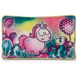 NICI Kissen Einhorn Midnight Floral & Glühwürmchen Glim Jim 43 x 25 cm – Kuschelkissen mit Glow In The Dark-Effekt, Dekokissen für Kinder & Erwachsene, 49109, tolle Geschenkidee, bunt