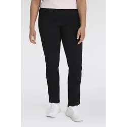 5-Pocket-Jeans KJBRAND "Jeans Betty CS Röhre", Damen, Gr. 21, K-Gr, schwarz, Denim/Jeans, Obermaterial: 87% Baumwolle, 11% Polyester, 2% Elasthan, feminin, figurbetont, Jeans, ideal bei schlanken Oberschenkeln