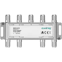 axing/skt Axing BVE 8-01X 8-Fach Verteiler 11 dB 5-1800 MHz TV Data Internet Kabelfernsehen