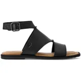 UGG Australia UGG DELRAY Sandale, Flats, Riemchensandale mit Fußbett aus Memory-Schaum schwarz 39 EU (8 US)