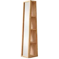 Tikamoon Spiegel Spiegelschrank Hochschrank Standregal Spiegel massives Teak Badezimmer