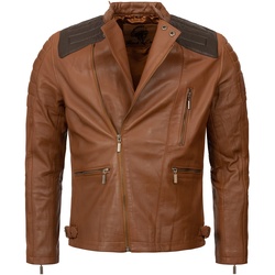 Rock Creek Lederjacke Biker-Style Regular Fit