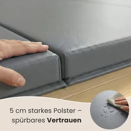 Eyepower Weichbodenmatte 180 x 60 x 5 cm Grau,