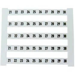 DEK5FWZ Klemmenmarkierer Markierungen 0523060021 21-30 5Streifen Weidmüller 9897