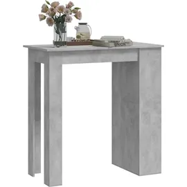 vidaXL Bartisch mit Regal 102 x 50 x 103,5 cm Grau