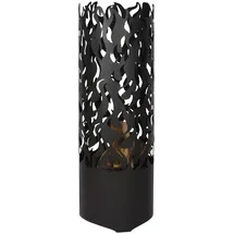 Esschert Design Feuerfass Flammen Karbonstahl schwarz