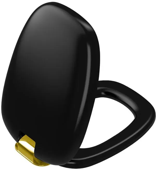 VitrA Plural WC-Sitz 126-483-019 36,4x47,6x5cm, mit Absenkautomatik, Schnellverschluss, schwarz matt/gold