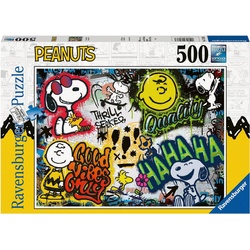 Ravensburger Puzzle Peanuts Graffiti, 500 Puzzleteile, Made in Germany; FSC®- schützt Wald - weltweit bunt