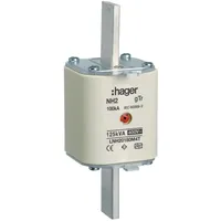 Hager LNH20180M4T NH-Sicherungseinsatz NH2 gTr 400V 180A Mittenmelder, Grifflasche spannungsführend