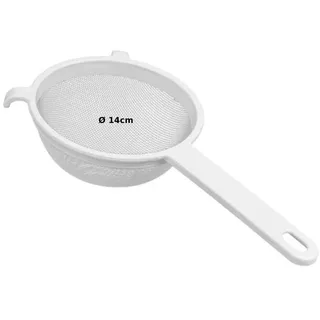 Sieb Teesieb Küchensieb Mehlsieb Seiher Puderzuckersieb Filter Kunststoff 14 cm