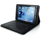 Aplic CSL Bluetooth Tastatur mit Schutzhülle, Tablet-Tastatur für 9-12 Zoll Tablets, magnetische Befestigung, Multimedia Funktionstasten, QWERTZ Layout