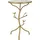 Mauro Ferretti Beistelltisch Vögel Marmor Ø 38x60 cm gold weiß - Gold/Weiß