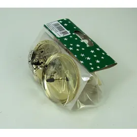 Riffelmacher 4 Stück Advent- Kerzenhalter. Durchmesser 60mm. Aus Metall, messingfarbig.