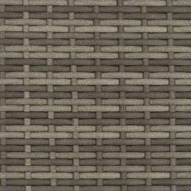 vidaXL Gartensofa 2-Sitzer mit Dach und Hockern Grau Poly Rattan