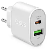 SBS Mobile 20W USB-PD Wall Charger weiß (TETRPD20W)