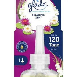 Glade electric scented oil Nachfüller, elektrischer Raumduft Duftstecker mit Duftöl, Relaxing Zen