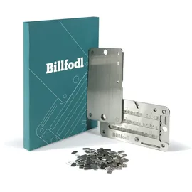 billfodl Crypto Wallet Silber