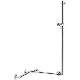 Keuco Plan Care Duschhandlauf mit Brausestange Aluminium silber-eloxiert 597/680/1265 mm