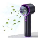 ajgvq Handventilator Mini 3 Stufen 9 Stunden USB Ventilator mit Akku, für Reisen, Büro, Outdoor-Kühlung