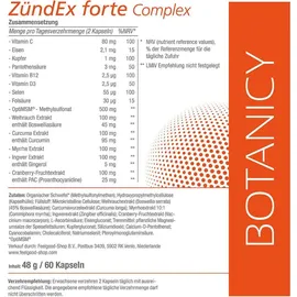 Botanicy Zündex forte Complex Kapseln 60 St.
