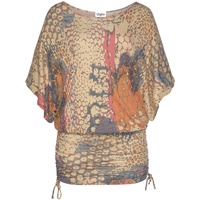 Buffalo Longshirt, mit Echsenprint, elastisches Strandkleid, Sommerkleid,
