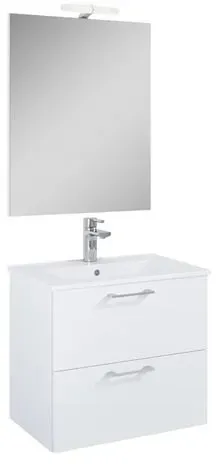 Ceramia Lea Badezimmerset mit Waschbecken 61,5x55x41,7 cm weiß LEASET60B