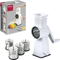 Reibmaschine mit Saugfuß und 4 Trommeln