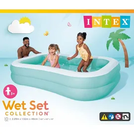 Intex Mandarin Swim Center Family Planschbecken 229 x 147 x 46 cm