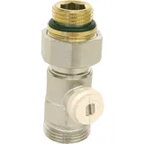 CALEFFI Einzelkugelhahn Durchgangsventil 1/2''AG Rohranschluß 3/4''