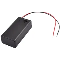 GOSER Schwarz Kunststoff Lagerpaar -9V Batterien Schalter Batteriehalter
