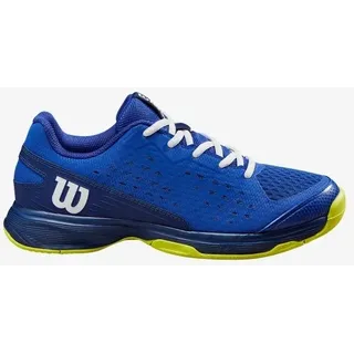 Wilson Rush Pro Tennis Shoe, Bluing/Blue Print/Safety Yellow, 33 1/3 EU - 33 1/3 EU