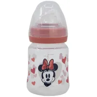 Disney Minnie Mouse Babyflasche 150 ml – Weithalsflasche mit Silikon-Sauger & 3 Positionen