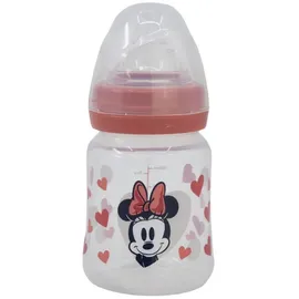 Disney Minnie Mouse Babyflasche 150 ml – Weithalsflasche mit Silikon-Sauger & 3 Positionen