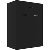 vidaXL Schuhschrank Schwarz 60x35x84 cm Spanplatte