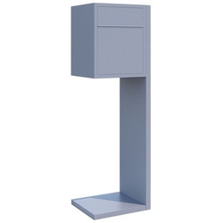 Bravios Briefkasten Standbriefkasten Hermes Grau Metallic