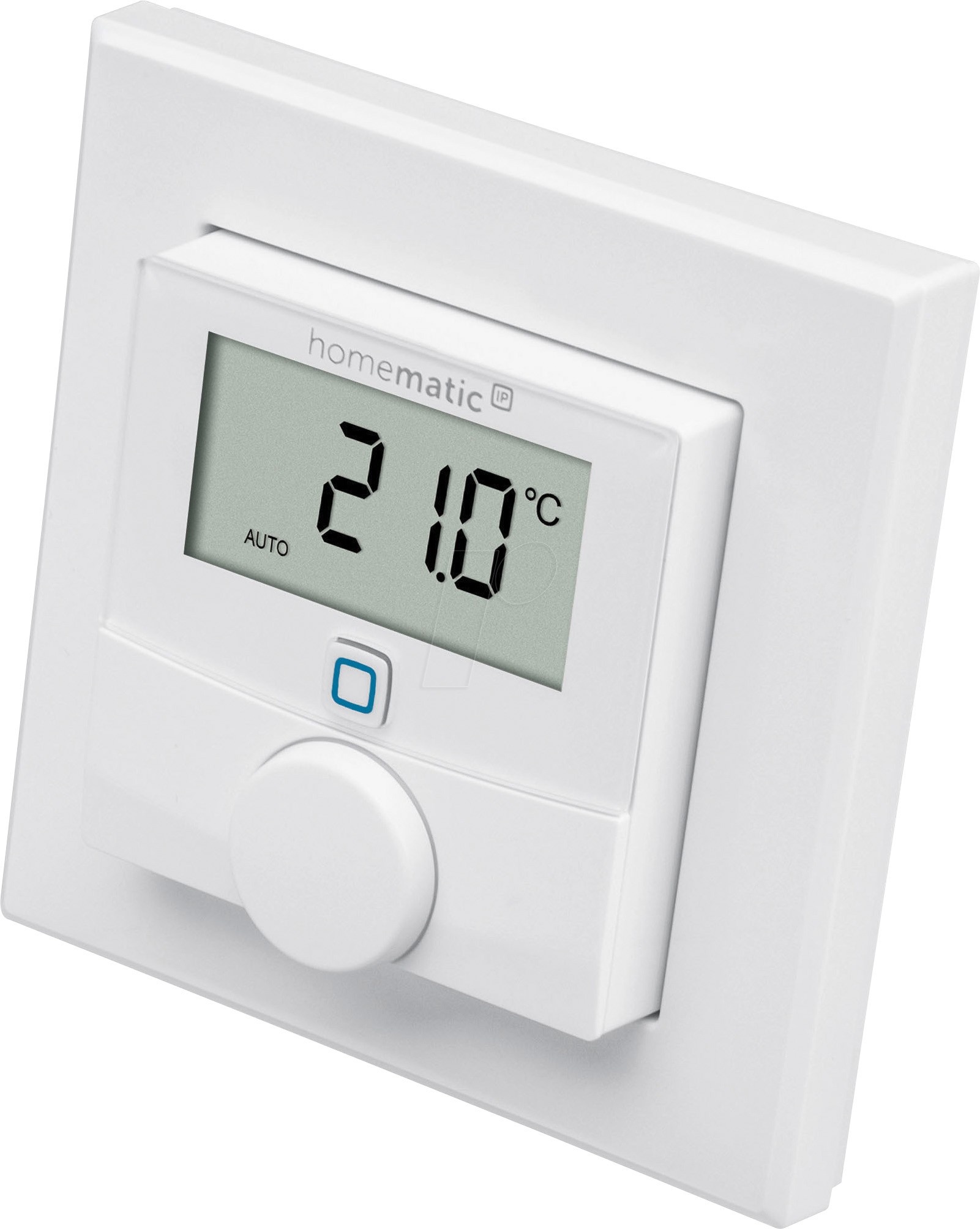 Homematic IP Smart Home Wandthermostat mit Luftfeuchtigkeitssensor, digitales Thermostat Heizkörper/Fußbodenheizung mit App, Alexa, Google Assistant, Temperaturmessung, Energie sparen, 156669A0, Weiß