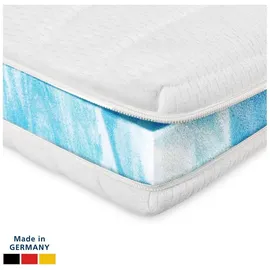 AM Qualitätsmatratzen Topper für Boxspringbett Druckentlastend 180 x 200 cm weiß