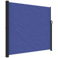 vidaXL Seitenmarkise Ausziehbar Blau 180x600 cm