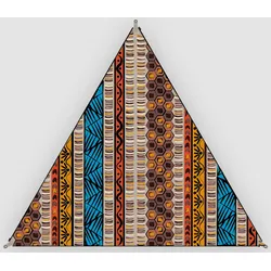 Sonnensegel BENT "Verbindbares Sonnensegel TC-Zip-Canvas Single", bunt (afrika druck, rv schwarz), Sonnensegel, B: 250cm, Polyester, B:250cm