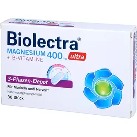 Hermes Arzneimittel Biolectra Magnesium 400 mg ultra 3-Phasen-Depot Tabletten 30 St.
