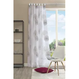 Home fashion Rawlins Vorhang Schlaufen 140x175 cm grau